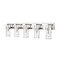 Z-Lite Fontaine 5 Light Vanity, Polished Nickel & Clear 3035-5V-PN - alternate 1